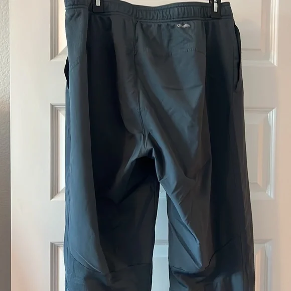 Adidas track pull on  pants greyish blue XL climalite with pockets workout pants - Picture 11 of 13